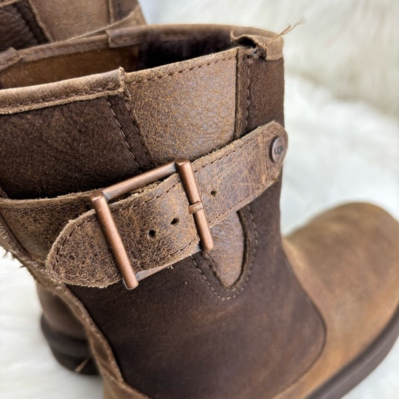 UGG GUTHRIE BIKER BOOTS SIZE 8 - Picture 7 of 12
